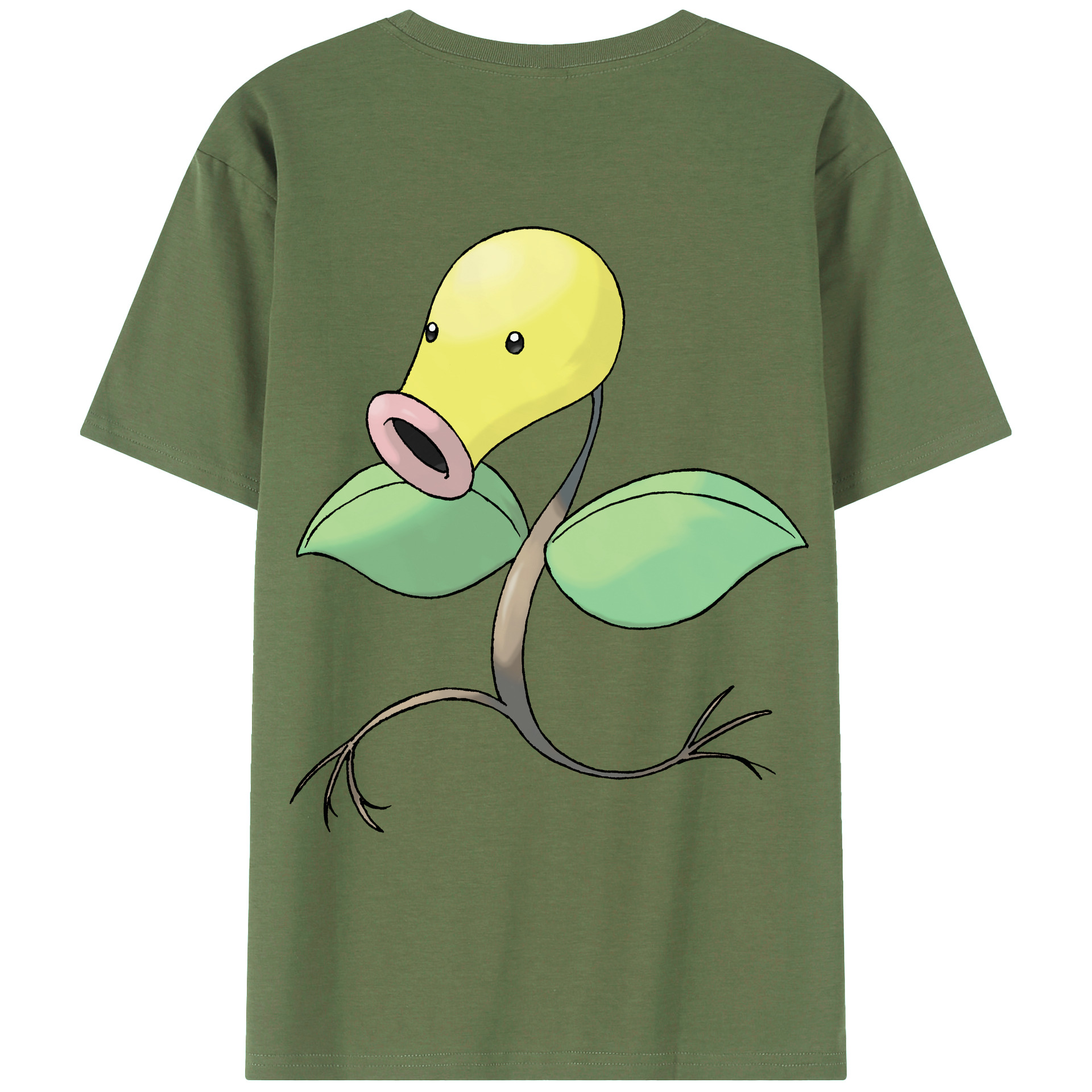 （画像用） ポケットモンスター Pokémon 綿100％ メンズ半袖Tシャツ（バックプリント） 通気性